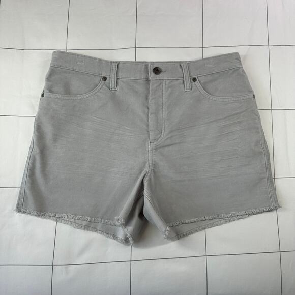 Carve Designs Womens 12 Gray Oahu Organic Cotton Corduroy Raw Hem Stretch Hike - Picture 1 of 11